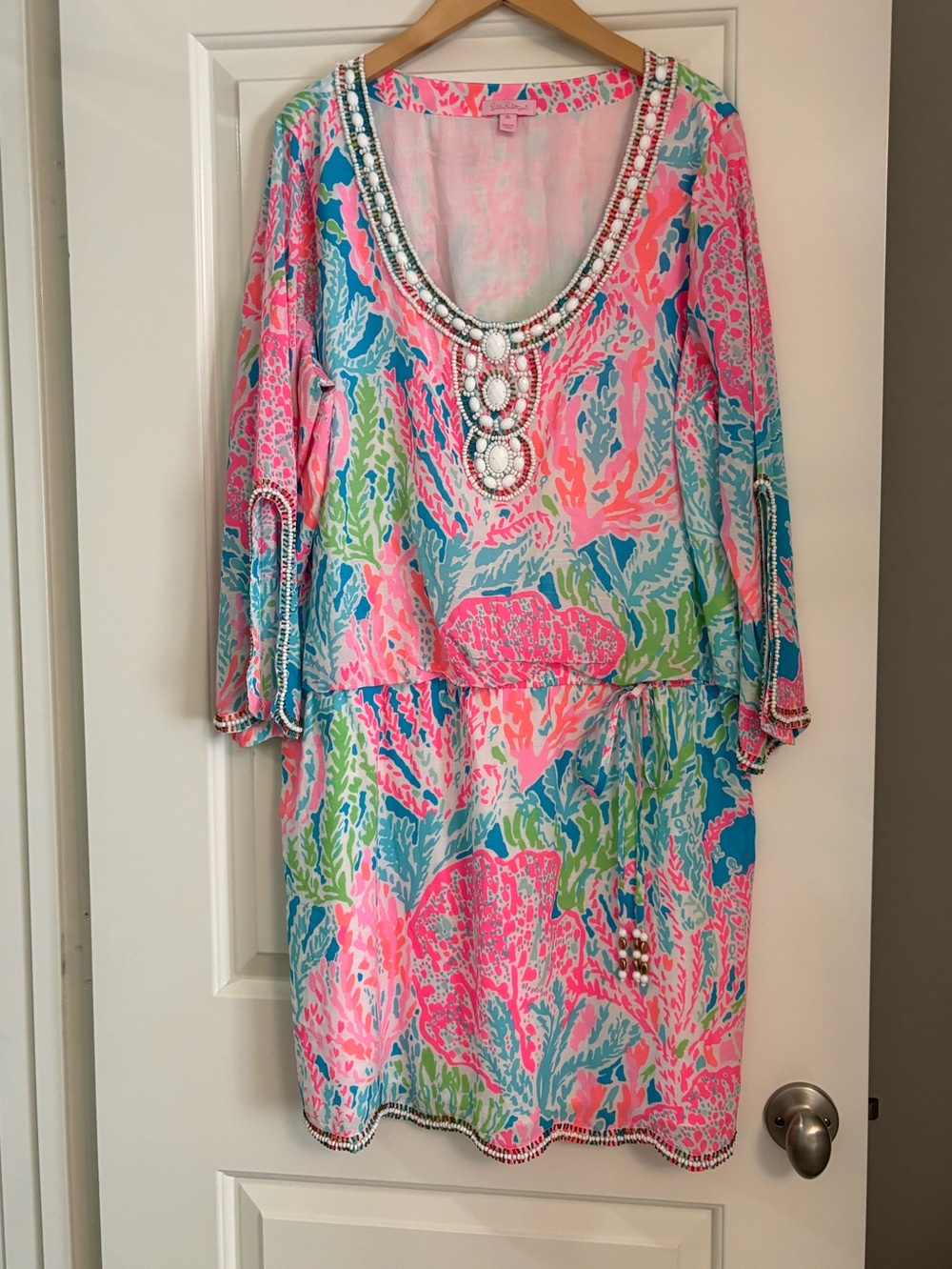EEUC XL Lilly Pulitzer Delisa Lets Cha Cha dress